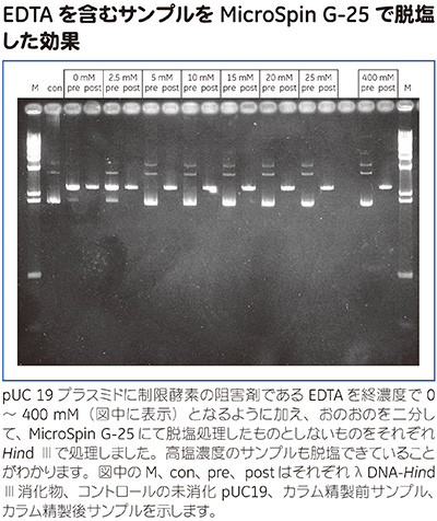 MicroSpin™ G-25 Columns使用例