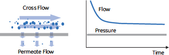 クロスフローメンブレン機能概念図