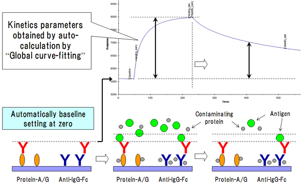 Kinetics analysis by capture method
